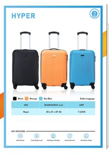 Suitcases are available online and offline in every size and color